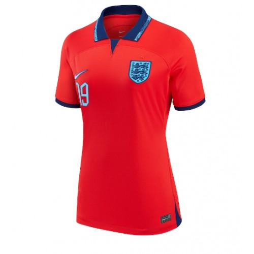 Maillot de foot Angleterre Mason Mount #19 Extérieur Femmes Monde 2022 Manches Courte